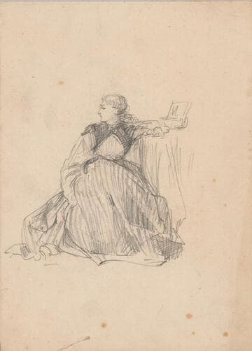 Seated Woman, her Elbow on a Table