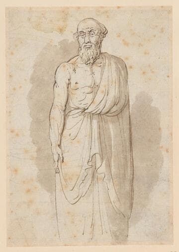 Elderly Man in a Toga