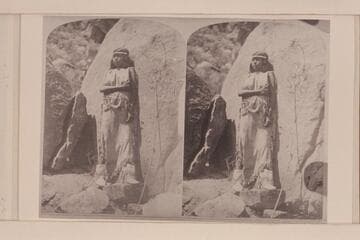 [print from a stereo] Kai Vav Its.  Kaibab Piute.  Our Messenger's Wife