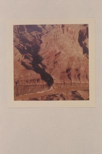 Mouth of Tapeats Creek.  Pontoons are tied in the stream mouth