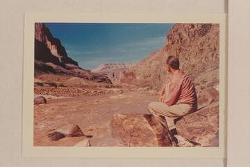 Jorgen Visbak looks down to Granite Narrows