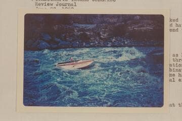 The "Rapid Eater" of the Don Smith-Anchor Boat party attempting an up run of Vulcan Rapid