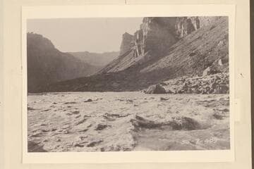 Head of Rapid #24, Cataract Canyon.  Rapid 24 has caused much trouble to river navigation and is about the middle of the cataracts