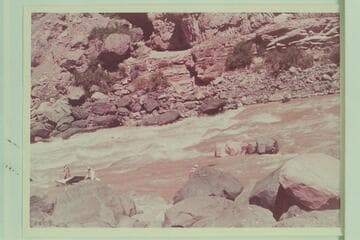 Lining of Vulcan Rapid.  Mexican Hat Expeditions