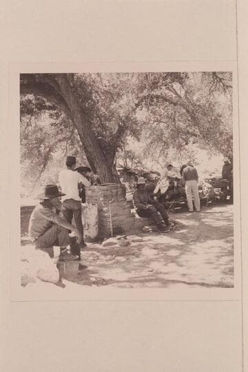 Preparations for the start from Navajo Mt. Trading Post to go into 73.6