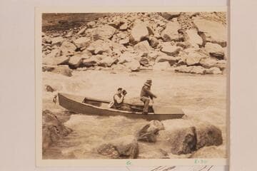 Fred C. Jayne tries for motion pictures as the Dusty Dozen lines Soap Creek Rapid
