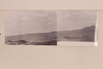 Across the San Juan River and toward the east side of Navajo Mountain.  Trail Canyon is lower right