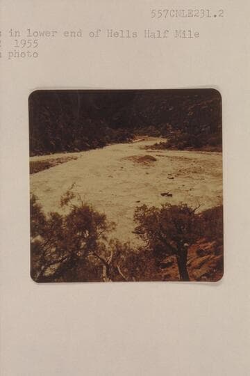 Islands in lower end of Hells Half Mile