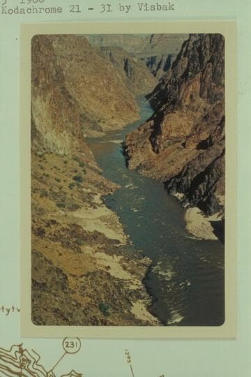 Down river from Mile 229.1, left bank