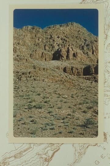 Diamond Peak Route.  Talus to right, left, right, left on skyline