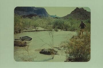 The method used to line from the shore, Piute Rapid