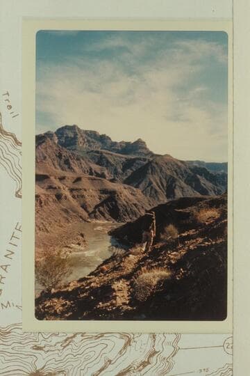 Down river from a burro trail at Mile 220.8, right bank