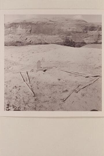 Lon Turner's grave, California Bar, mile 131, left bank