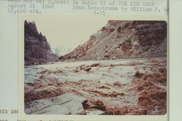 Jean and Hal Bennett in Rapid 23 of The Big Drop.  10,430 cfs