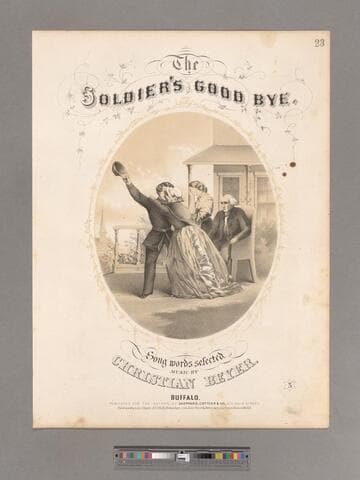 The soldier's good-by [sic] / words selected ; music composed by Christian Beyer