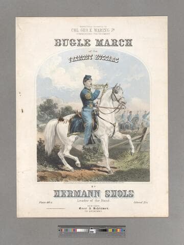 Bugle march of the Freemont Hussars  / by Hermann Shols, leader of the band
