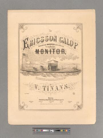 The Ericsson galop : dedicated to the inventor of the celebrated steam battery Monitor / by V. Titans