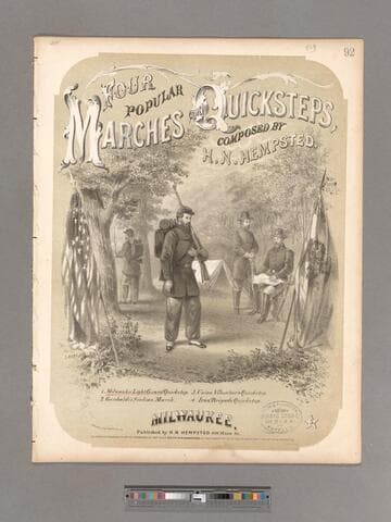 The Light Guard's quick step : composed and respectfully dedicated to the Milwaukee Light Guards / by H. N. Hempsted