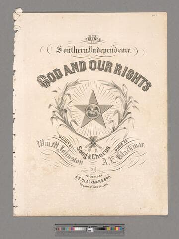 God and our rights / words by Wm. M. Johnston ; music by A. E. Blackmar
