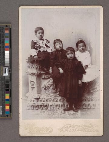 Portrait of four Chinese children