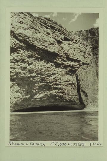 Redwall Cavern.  Approximate flow:  125,000 cfs