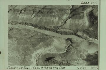 Mouth of Bass and Hotauta Canyons and Bass Rapid