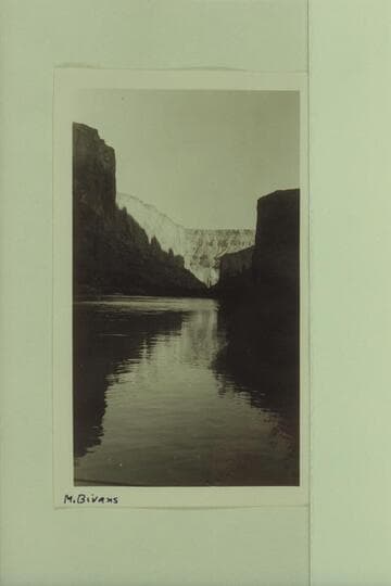 Looking upstream from second camp of Bus Hatch party.  Near Kwagunt Creek