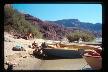 Camp at head of Unkar Rapids
