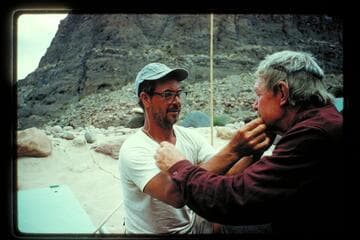 Frank LaRue and Rod Sanderson; Tapeats Creek