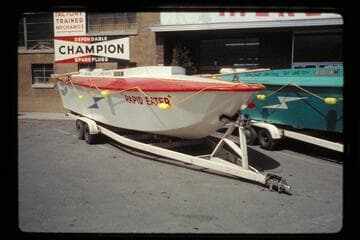 The "Rapid Eater", Salmon River boat tried up Colorado River; Salt Lake City