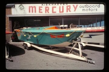 Salmon River boat "Ben Hur" which tried Colorado River; Salt Lake City