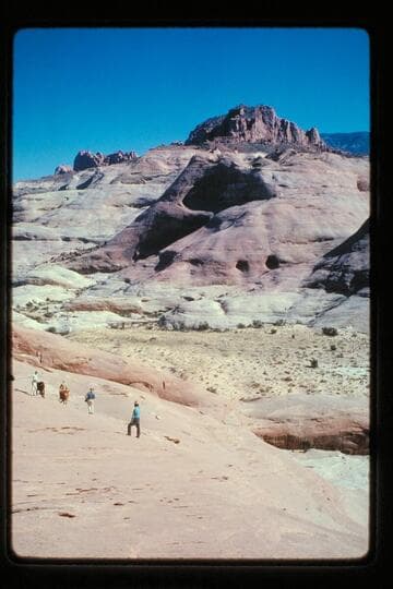 Trail into basin north of Sid Whiskers Butte