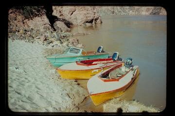 Harris-Brennan boats; Bright Angel Creek