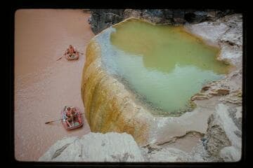 Travertine Spring and Bowl, Mile 212-213, left bank