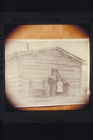 School near Vermillion Creek, Browns Park. The teacher is Miss Denny
