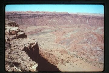Down into mouth of Cha Canyon