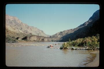 Bouncing over rocks; Spring Canyon