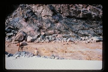 Crew studies head of 232 Mile Rapids