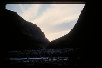 Down river from camp Tapeats Creek
