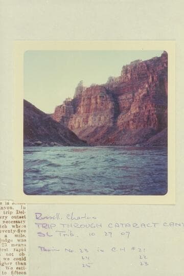 Down from lower end of Rapid #22, Cataract Canyon.  Approximately 202.3