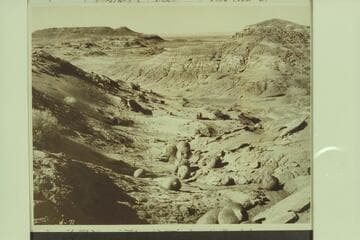 Petrified pumpkins in Painted Desert near Tuba City