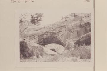 Upstream to Herbert E. Gregory Natural Bridge