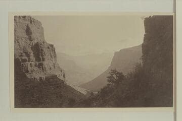 Bright Angel Trail.  "Half way down the Canyon, and still no bottom in sight."