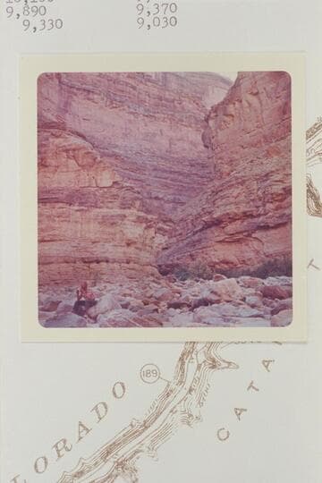 Clearwater Canyon; Cataract Canyon, Mile 192.  Bestor Robinson at lower left