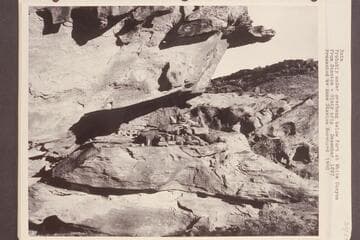 Ruin, probably under overhang below Fort at White Canyon.  From Stanton-Ginty trip, December, 1897