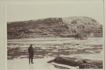 Pat Flattum at mouth of San Juan River