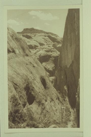 Looking down the trail which ascends into Redbud Pass from Cliff Canyon
