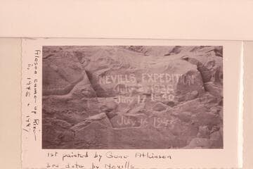 Inscriptions painted at Mile 182 1/2, Dark Canyon