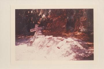 Temporary grave where the body of Peterson was buried, Sheep Canyon