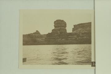 Mouth of side canyon at Mile 49.2, left bank.  Jackson Hole.  Easton, Leeds, Wheeler cruise